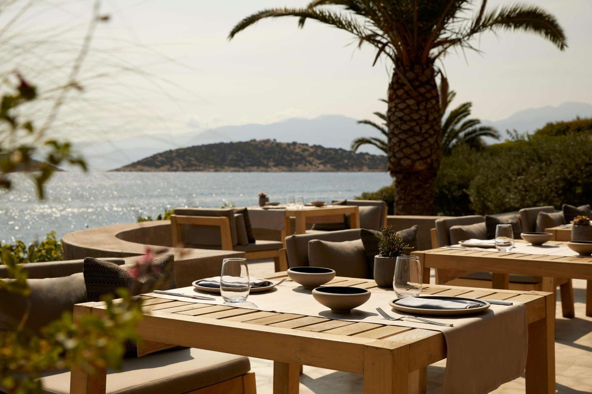 Minos Palace Resort - Adults Only آغيوس نيكولاوس المظهر الخارجي الصورة The restaurant at the hotel