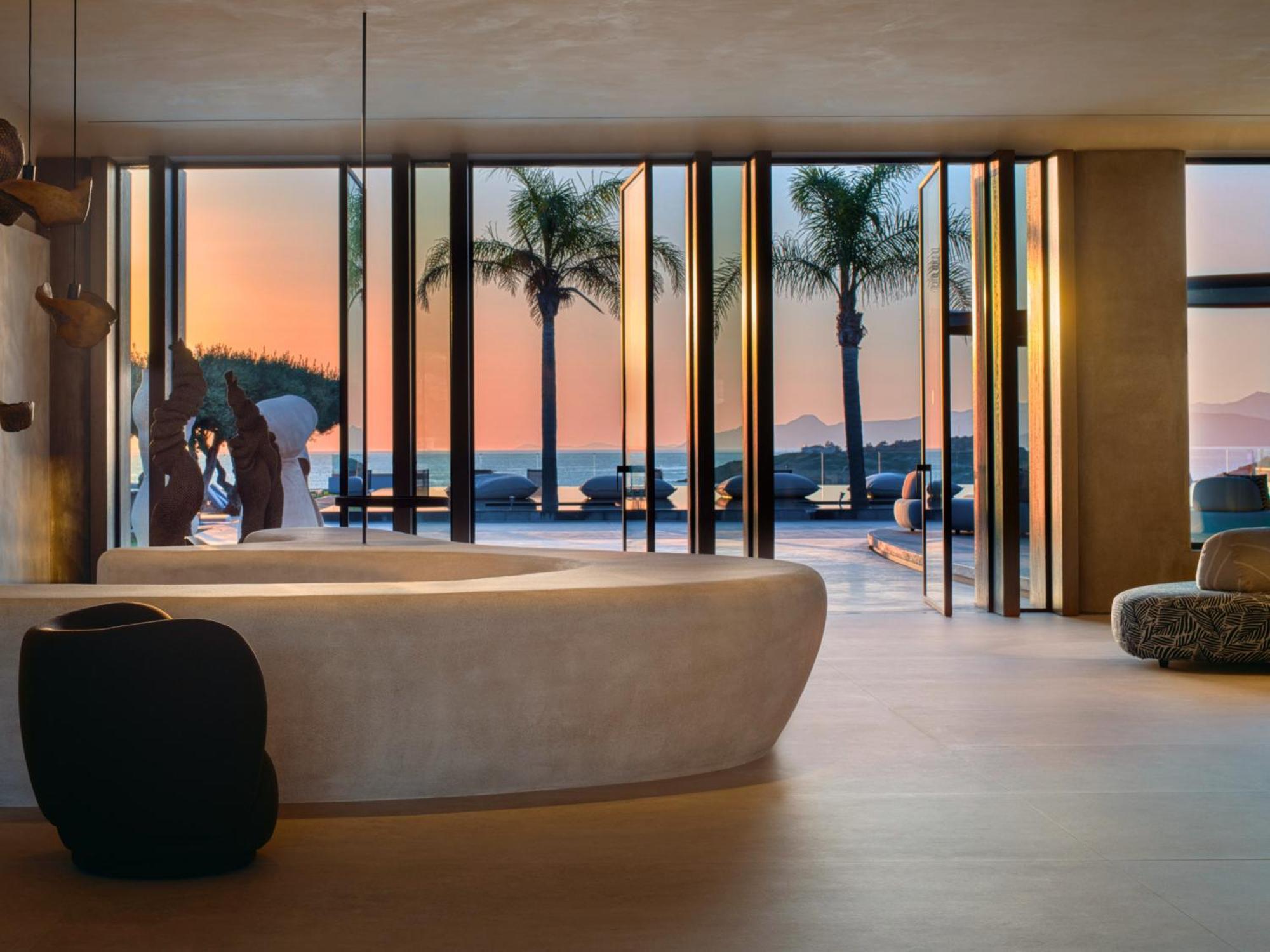 Minos Palace Resort - Adults Only آغيوس نيكولاوس المظهر الخارجي الصورة The lobby of the hotel