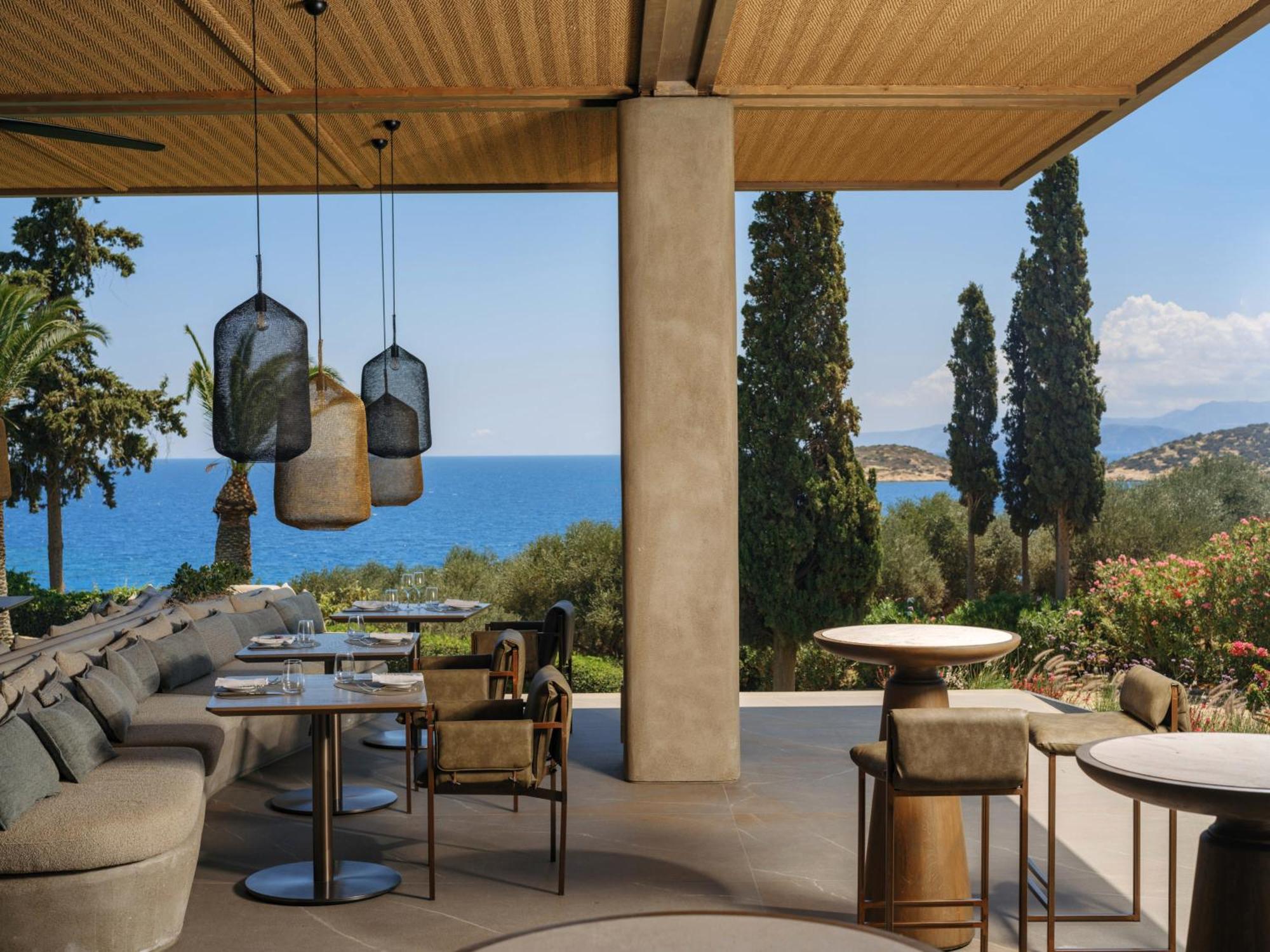 Minos Palace Resort - Adults Only آغيوس نيكولاوس المظهر الخارجي الصورة The restaurant at the hotel