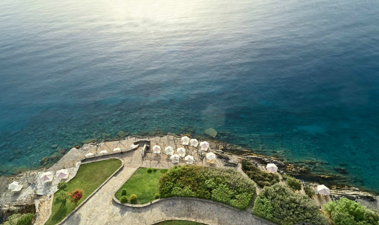 Minos Palace Resort - Adults Only آغيوس نيكولاوس المظهر الخارجي الصورة View of the sea from the Acropolis of Lindos